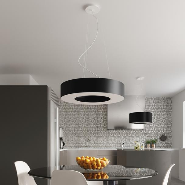 Sollux Żyrandol SATURNO SLIM 90 czarny SL.0798