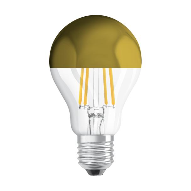 Lampa LED STAR CL A Filament szkło przezroczyste Mirror Gold 37 non-dim 4W 827 E27