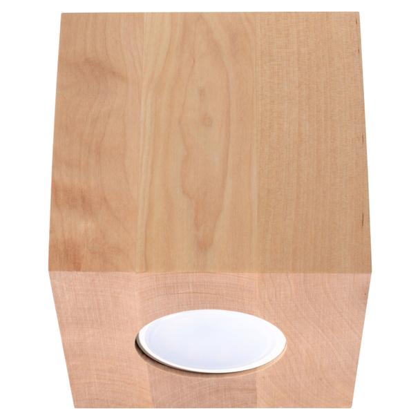 Sollux Plafon QUAD naturalne drewno SL.0493