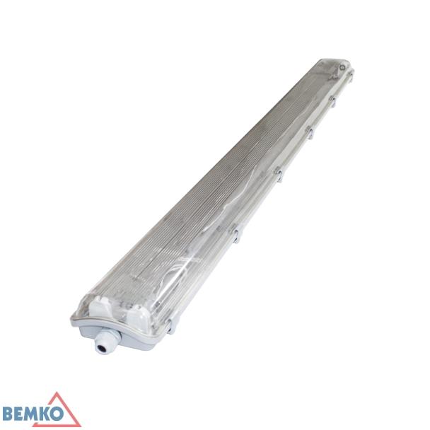 Oprawa hermetyczna E-OHL 2xT8 pod 2 świetlówki LED 1200mm PC IP65 C14-E-OHL-120-2KP S-C14-E-OHL-120-2KP BEMKO