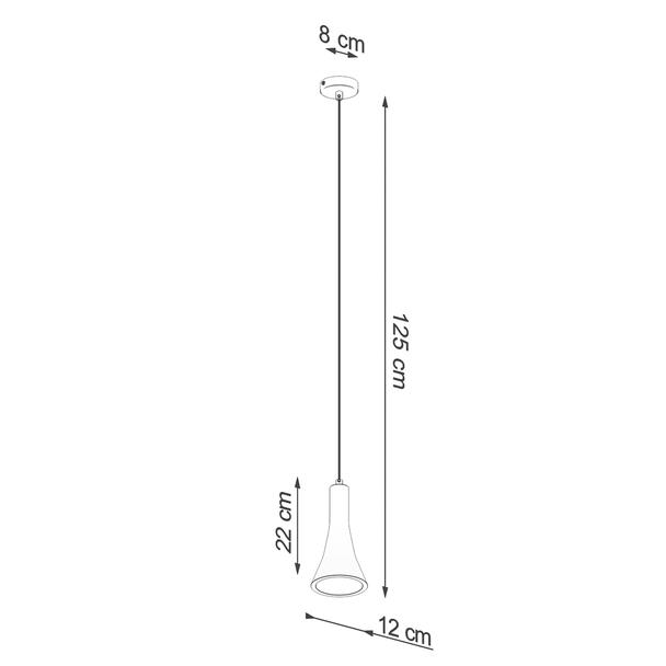 Sollux Lampa wisząca REA 1 beton SL.1223