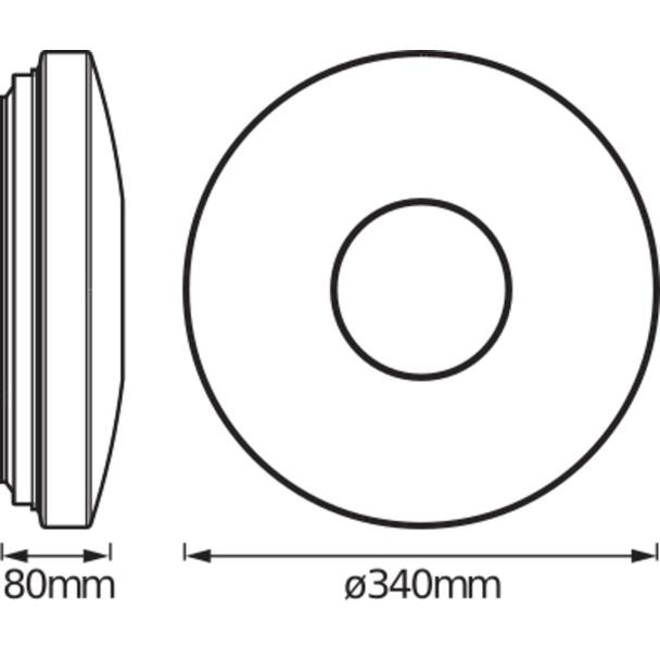 Oprawa SMART+ Orbis Ceiling Kite WIFI RGB+TW 340mm WT