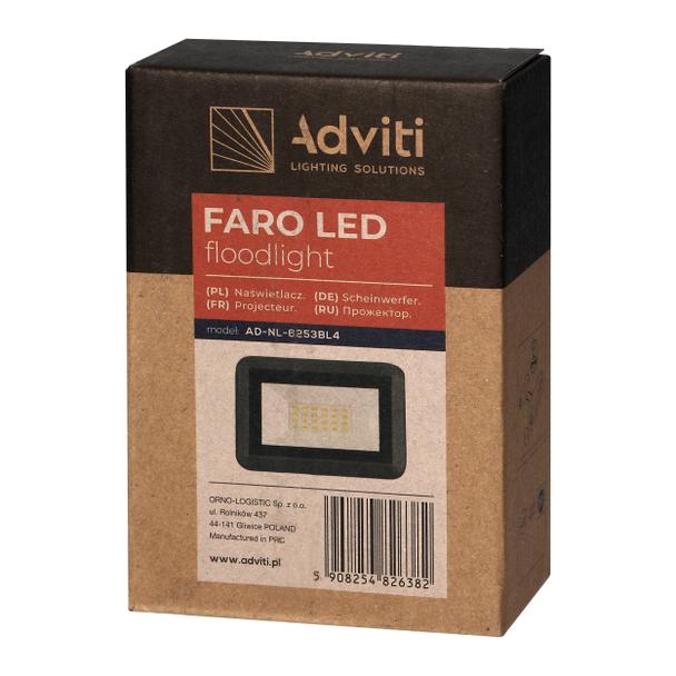 FARO LED 20W naświetlacz 1600lm, IP65, 4000K AD-NL-6253BL4 ORNO