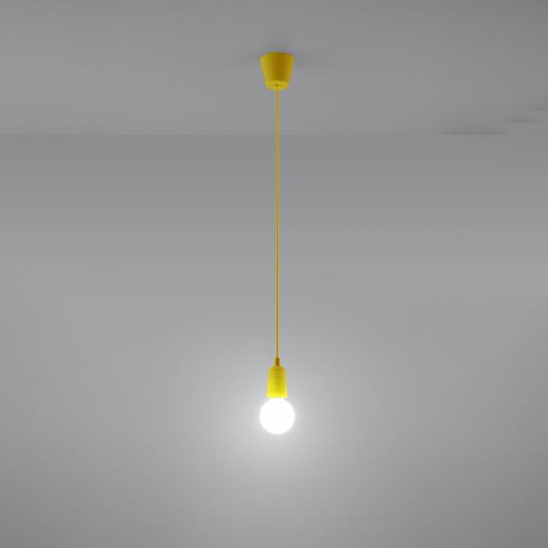 Sollux Lampa wisząca DIEGO 1 żółta SL.0578