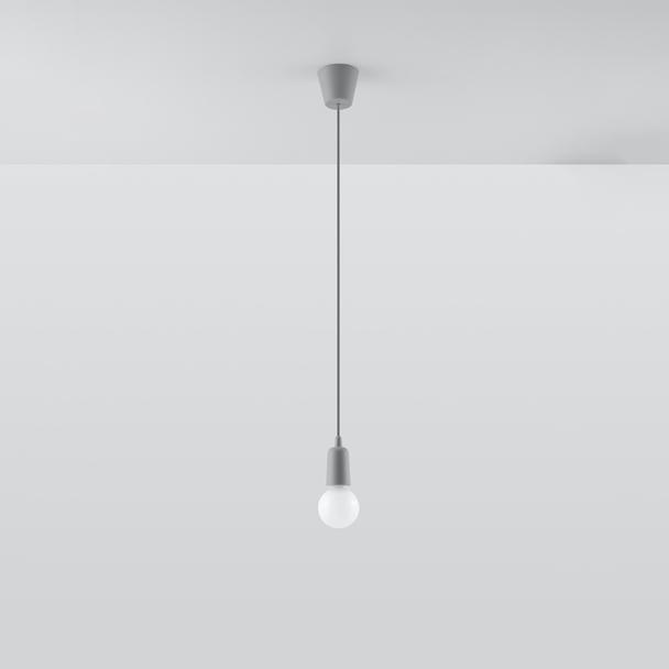 Sollux Lampa wisząca DIEGO 1 szara SL.0575