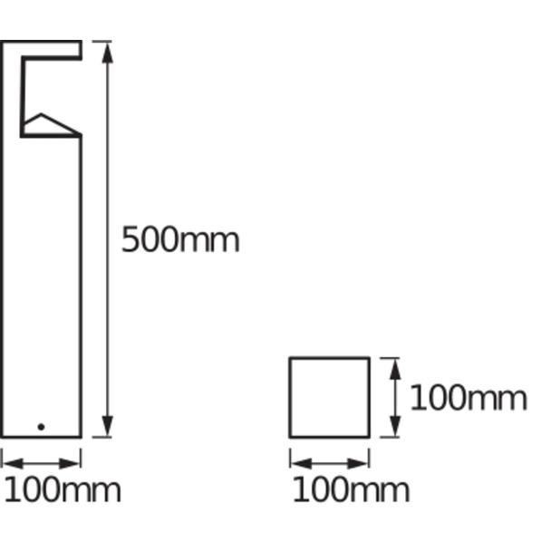 ENDURA STYLE PYRAMID 50CM 9W ST LEDV Oprawa zewnętrzna