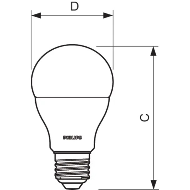 Żarówka LED CorePro kulka 13-100W A60 E27 830 3000K barwa ciepła produkt wycofany 9,29001E+11 PHILIPS