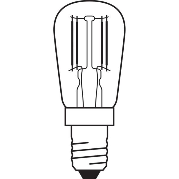 LAMPA LED SPECIAL T26 25 CL 2,8W/865 230V Filament szkło przezroczyste E14