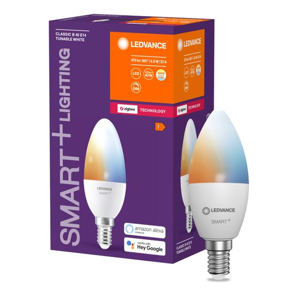 Lampa LED SMART+ ZB CL B Frosted TW 40 yes 4,9W/ E14