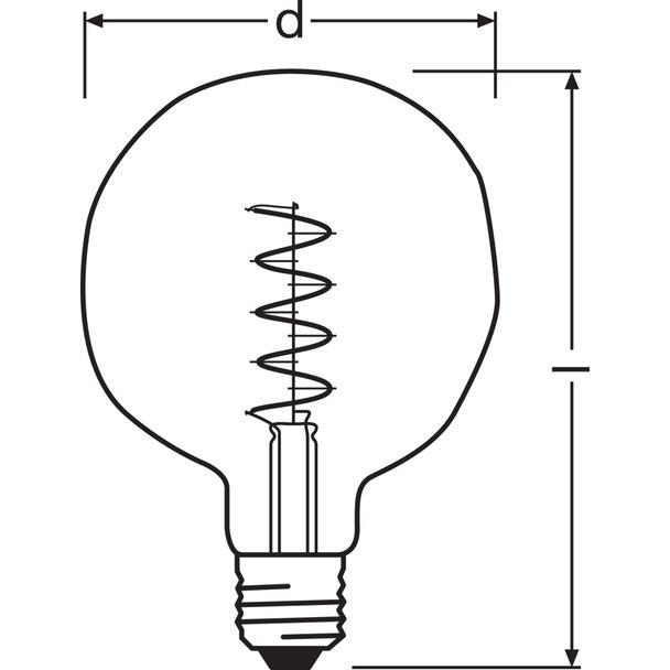Lampa LED Vintage 1906 ET124 GREEN 18 dim 4,5W/816 E27