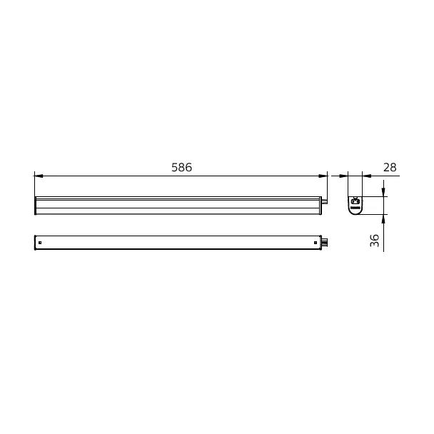 Oprawa LED belka Ledinaire BN021C 10W 960lm IP20 3000K barwa ciepła LED10S/830 60cm 5 lat gw. PHILIP 9,11402E+11 PHILIPS