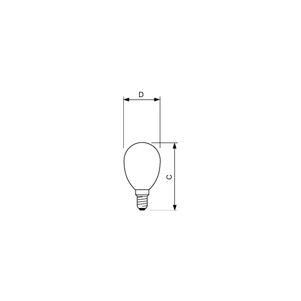 Żarówka LED Kulka 2W=25W 250lm / 2700K barwa ciepła LEDLuster 2-25W P45 E14 827 9,29001E+11 PHILIPS