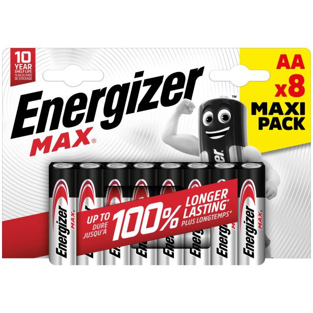 Bateria Energizer MAX AA LR6 /8szt./ 7,6389E+12 SELVISTA