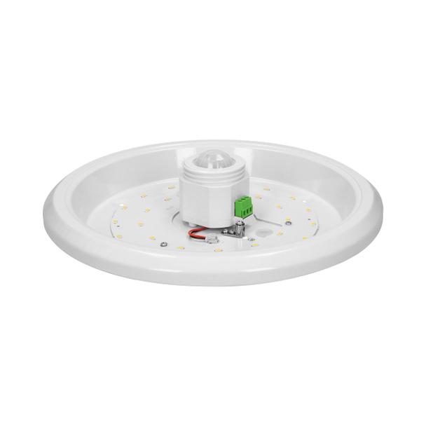 ZONDA LED 16W, plafon z czujnikiem ruchu, 1100lm, IP20, 4000K, poliwęglan mleczny, biały AD-PL-6076WLPMR4 ORNO