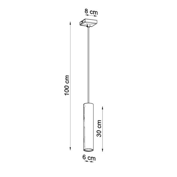 Sollux Lampa Wisząca LAGOS 1 chrom SL.1204