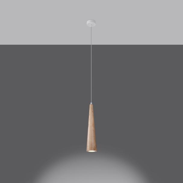 Sollux Lampa wisząca SULA 1 naturalne drewno SL.1100