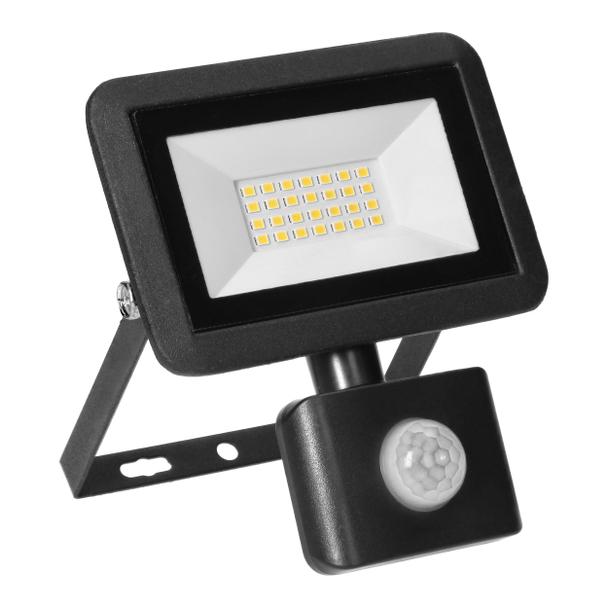 FARO S LED 20W naświetlacz z PIR, 1600lm, IP44, 4000K, aluminium + szkło AD-NL-6253BLR4 ORNO