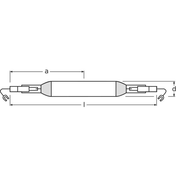 Lampa wyładowcza HQI TS 2000W N/L K12S