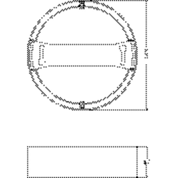 Ramka do oprawy DOWNLIGHT IP44 DN 165 WT