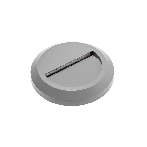 OPRAWA SCHODOWA LED SILVER OD, 2W, 100LM, AC220-240V, 50/60HZ, KĄT ŚWIECENIA 120*, IP65, OKRĄGŁY, CI LD-OSSLOD2W-80 GTV Poland