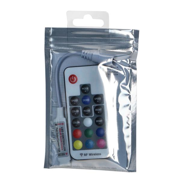 Sterownik LED RGB RF 12V 6A 72W z pilotem 17 przycisków AD-TL-6500/P17 ORNO