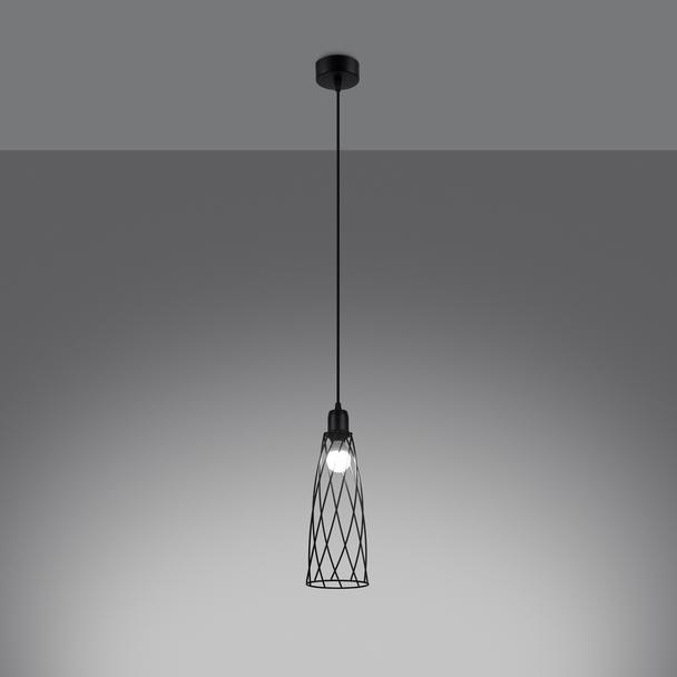 Sollux Lampa wisząca SUBA 1 czarna SL.1165