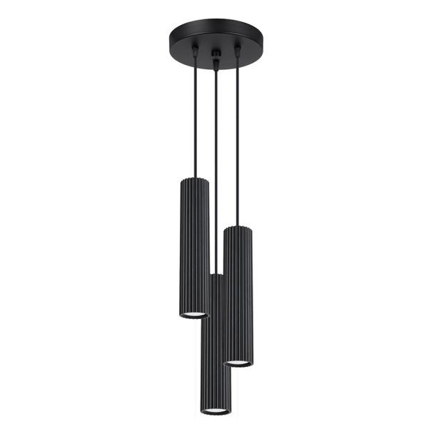 Sollux Lampa wisząca KARBON 3P czarny SL.1576