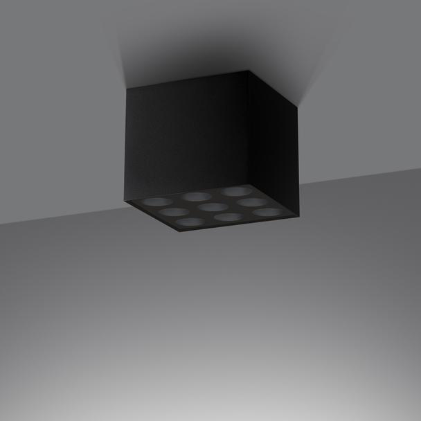 Sollux Plafon OZZY czarny LED SL.1211
