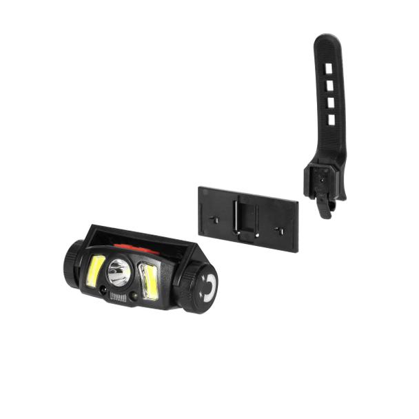 Latarka czołowa/światło rowerowe LED COB + XPG z akumulatorem Li-ion 1200 mAh, czujnik ruchu LT-14 ORNO