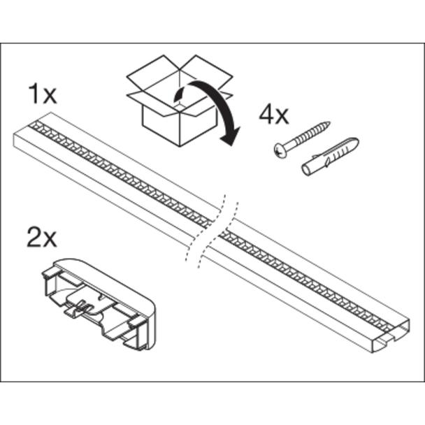 Oprawa liniowa z bezpośrednim i pośrednim rozsyłem światła LINEAR IndiviLED DIRECT 1500 48W/940