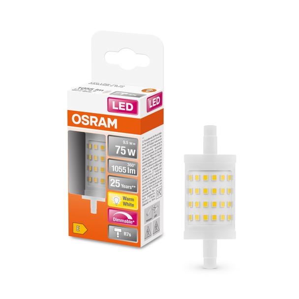 LAMPA LED LINE 78mm 75D 9,5W/827 230V R7S 6X1
