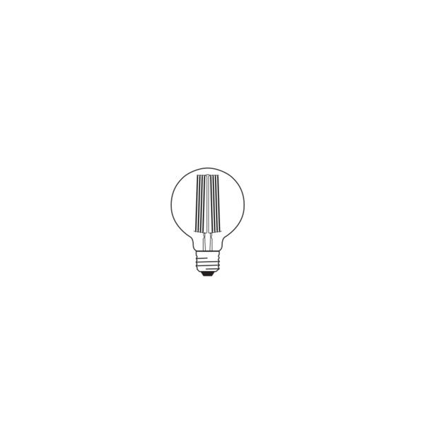 Lampa LED Vintage 1906 GOLD 95 dim 8,8W/822 szkło przezroczyste E27