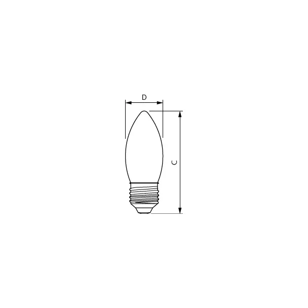 Żarówka LED świeczka 3,4W=40W 470lm 2700K 3,4-40W E27 927 B35 5 lat gw. 9,29003E+11 PHILIPS