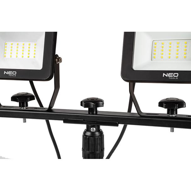 Reflektor podwójny 2x50W SMD LED 9000lm na statywie 1.8m 99-062 GTX Poland