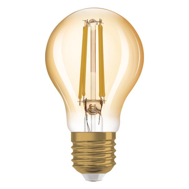 Lampa LED Vintage 1906 CL A Filament szkło przezroczyste GOLD 63 non-dim 7,5W 825 E27