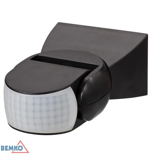 CZUJNIK RUCHU 1200W 180* IP65 CZARNY B50-SES15BL BEMKO
