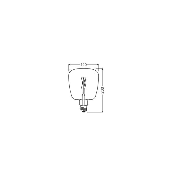 Lampa LED Vintage 1906 LED GLOBE Filament szkło przezroczyste 15 dim 4,5W/816 E27