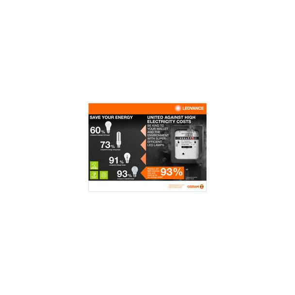Lampa LED, klasyczny kształt bańki Edison 4W 830 230V szkło przezroczyste E27