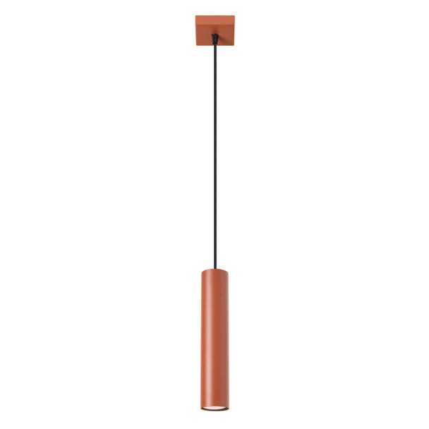 Sollux Lampa wisząca LAGOS 1 ochra czerwona SL.1489