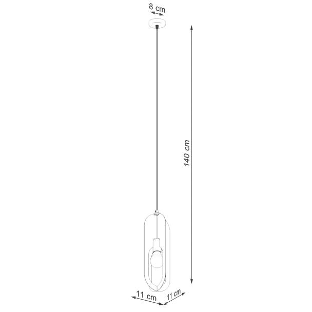 Lampa wisząca NICUS 1 biała