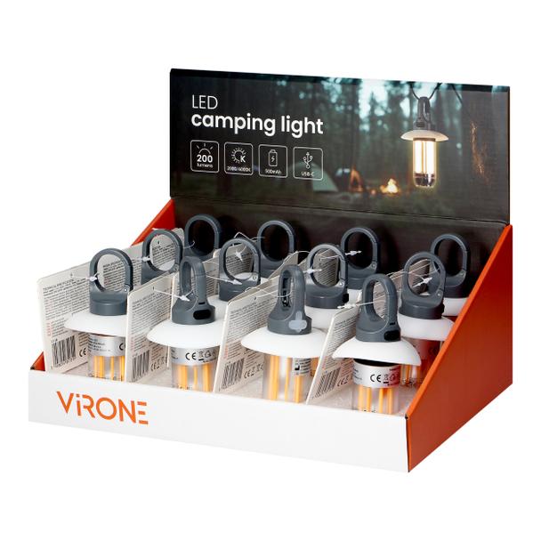 Latarka kempingowa LED, 200lm+120lm, 500mAh, 2000K/6000K, karabińczyk, osłonka LT-28 ORNO