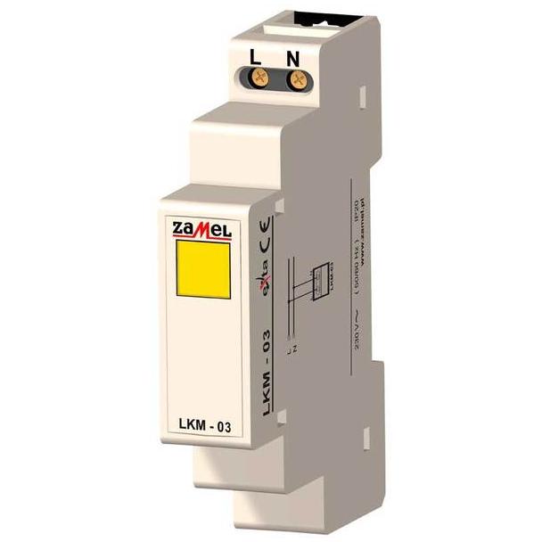 WSKAŹNIK ZASILANIA 230V LED ŻÓŁTA TYP: LKM-03-30 EXT10000046 EXT10000046-WPL ZAMEL