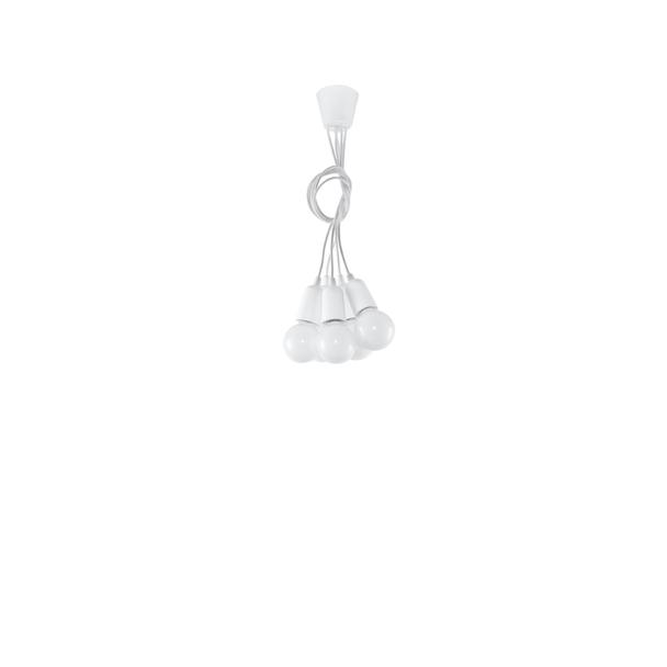Sollux Lampa wisząca DIEGO 5 biała SL.0571