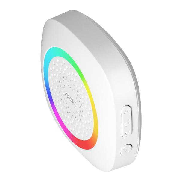 PELA DC dzwonek bezprzewodowy bateryjny learning system 60 dźwięków LED RGB 300m biały DB-6/W ORNO