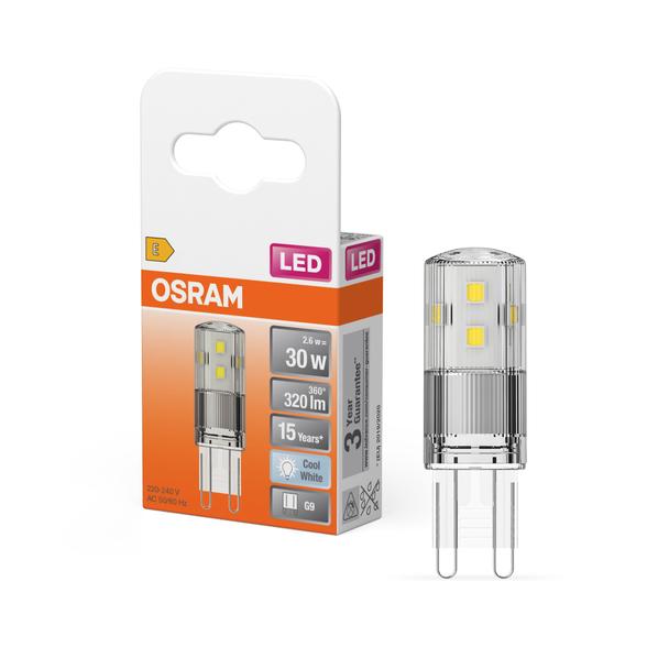 LAMPA LED PIN30 CL 2,6W/840 230V G9
