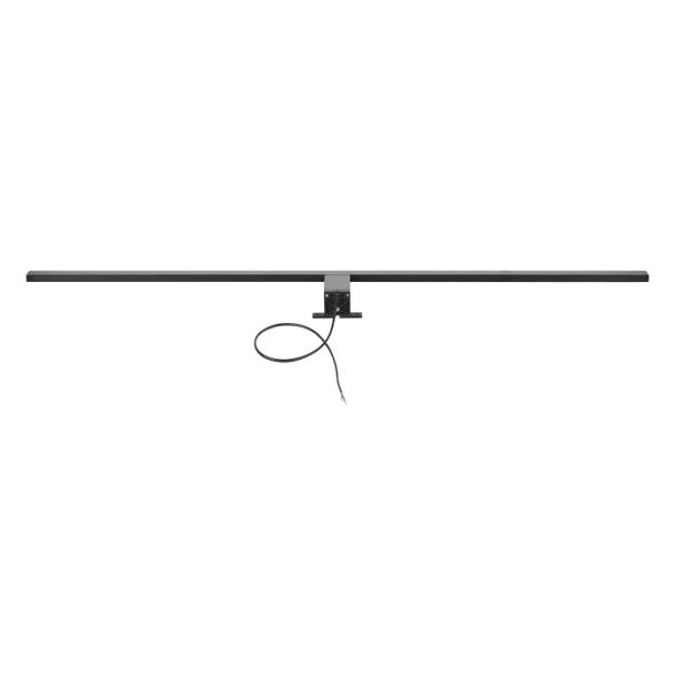 NORTES LED 18W, lampa nad lustro, 1600lm, 4000K, dł. 100 cm, aluminium, czarna AD-OM-6209L4/B ORNO