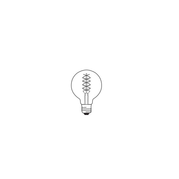 Lampa LED Vintage 1906 SMOKE 95 dim 7,8W/818 szkło przezroczyste E27