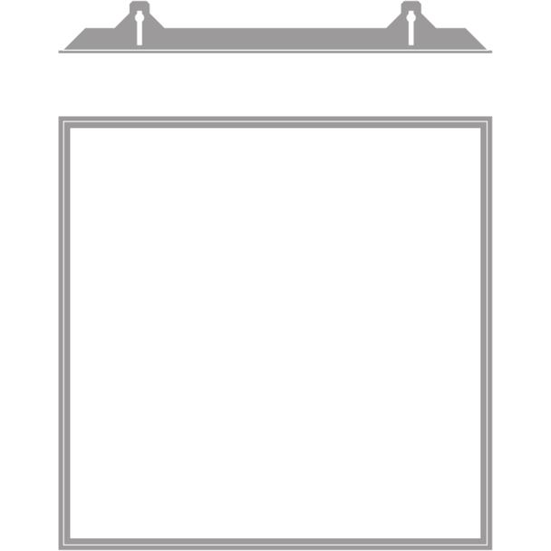 Ramka do montażu w zabudowie PANEL 625 RECESSED MOUNT FRAME