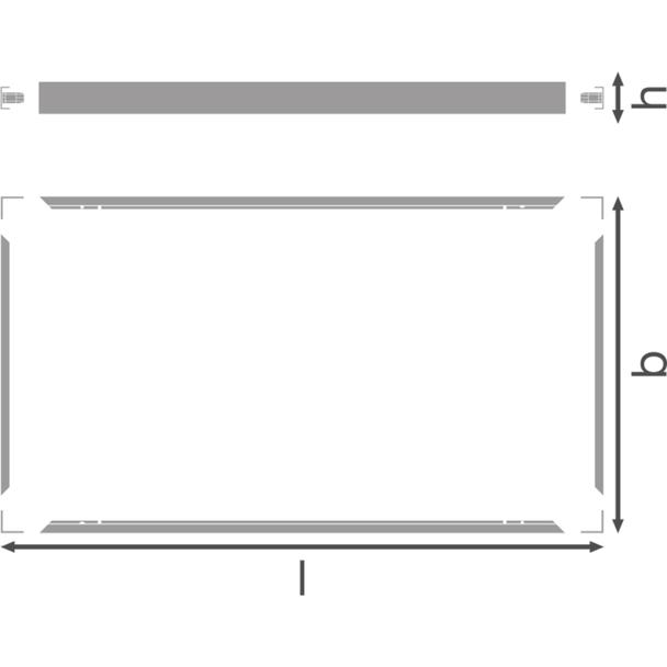 Ramka do montażu powierzchniowego PANEL 1200X600 SURFACE MOUNT KIT VALUE