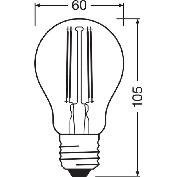 Lampa LED SMART+ Filament Classic Dimmable 60 5,5W E27